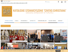 Tablet Screenshot of civitaschristiana-torun.pl